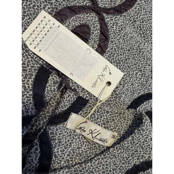 Anthropologie Iren Klairie Embroidered Dress Metallic 36 US 4 $585 NWT NEW - Picture 12 of 13